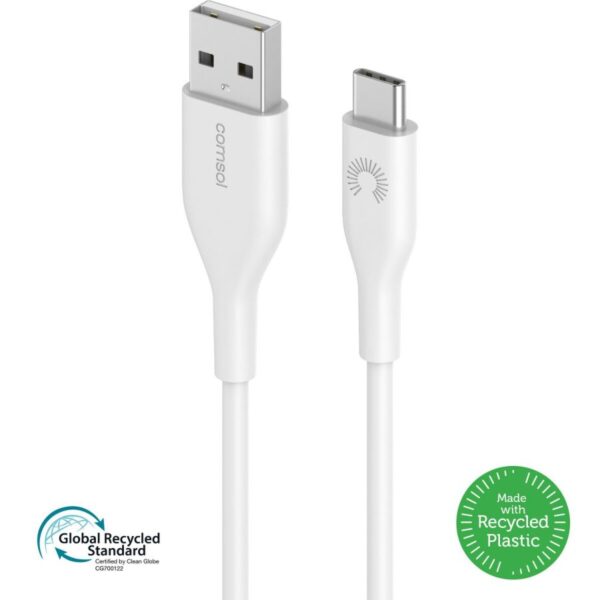 1.2m USB-A to C Cable - White