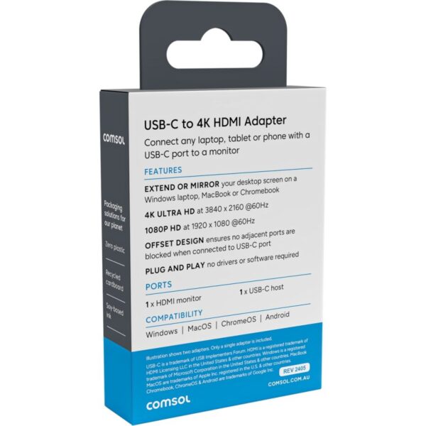USB-C Male to 4K HDMI Female Mini Adapter - Image 3
