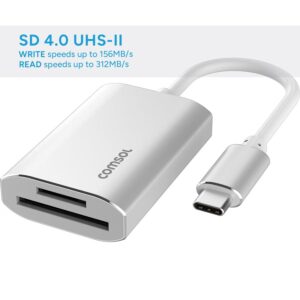 USB-C to SD and micro SD 4.0 Reader