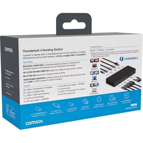 Thunderbolt 4 Dual Monitor Dock - Image 3